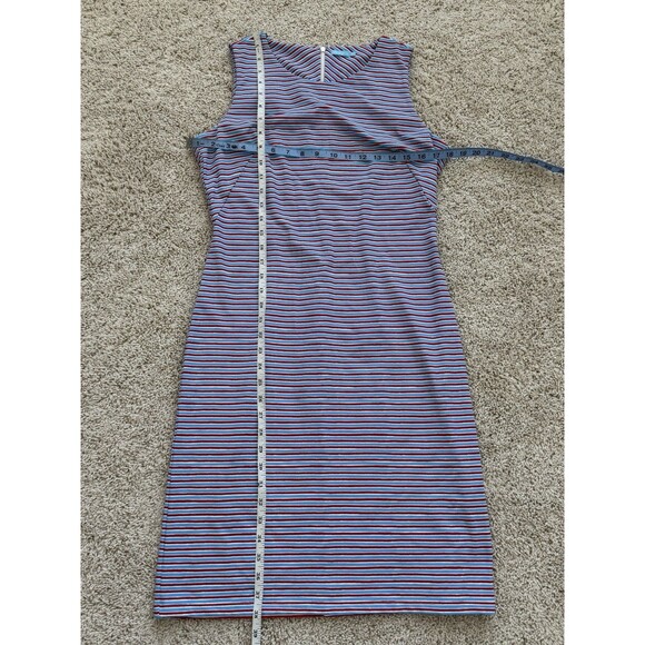 J. McLaughlin Women’s Sofia Red Blue Stripe Dress Sz S Athleisure Casual Travel - Picture 7 of 7